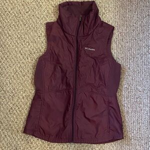 Columbia Maroon Sleeveless Jacket